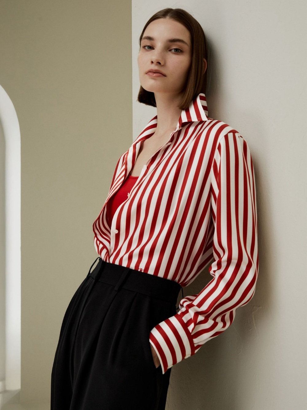 Lilysilk Amalfi Striped Silk Shirt